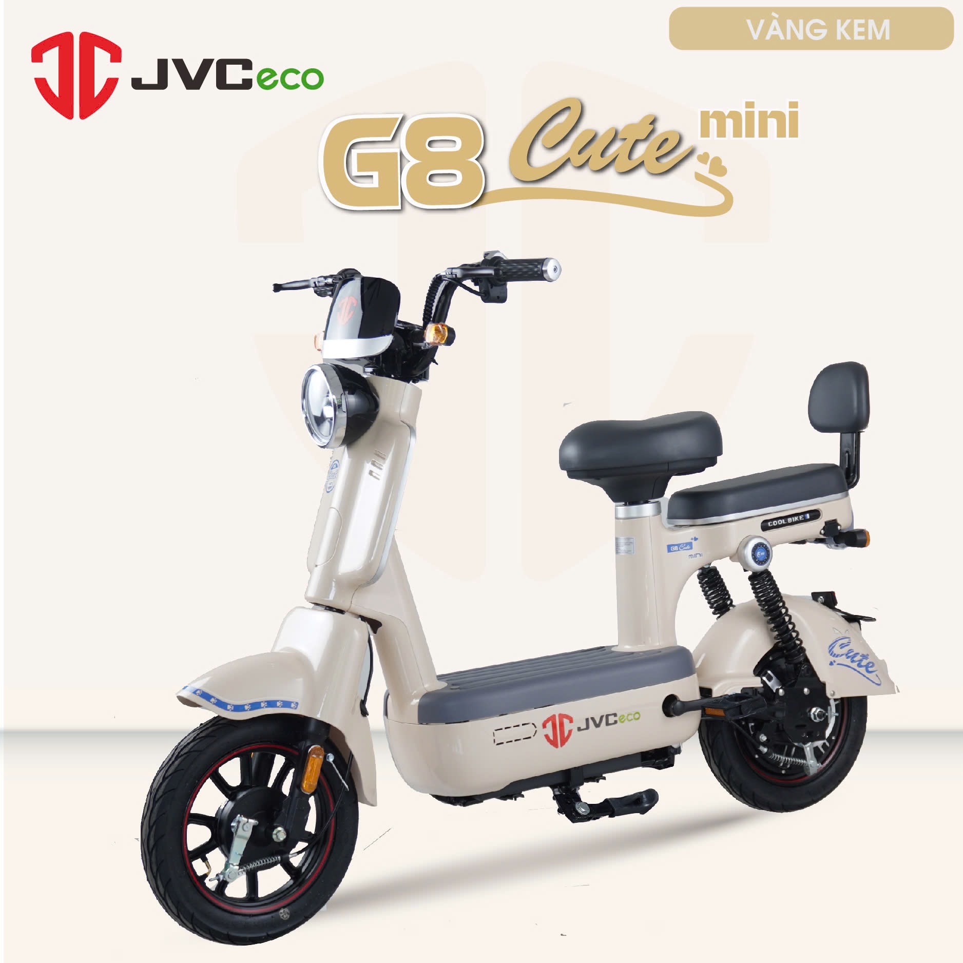XE ĐẠP ĐIỆN JVC G8 CUTE MINI
