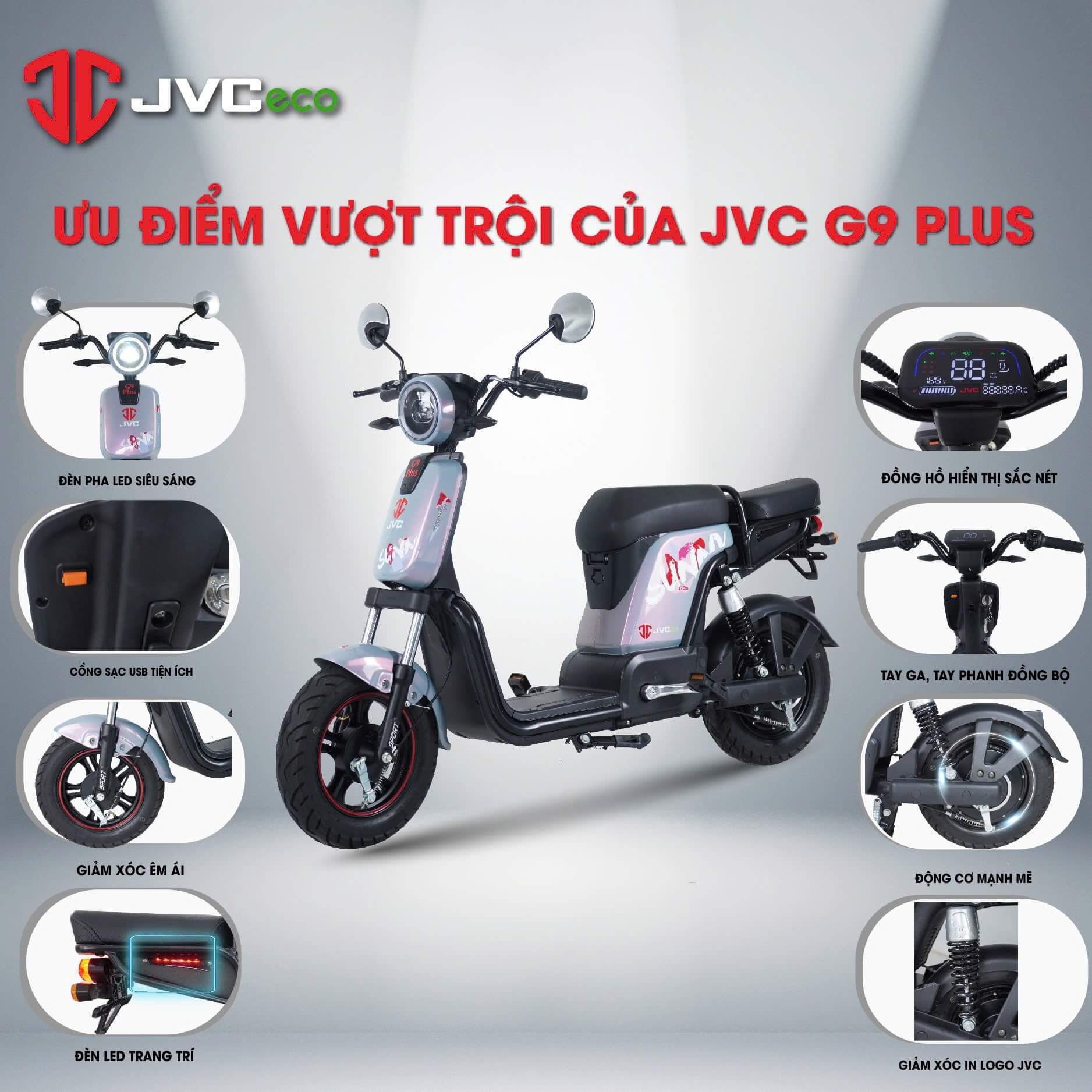 XE ĐẠP ĐIỆN JVC G9S NFC