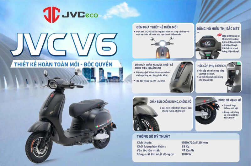 XE MÁY ĐIỆN JVC V6 - Image 5